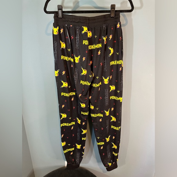 Pokemon Pika Game Toss Black Men's Lounge Joggers - Picture 7 of 13